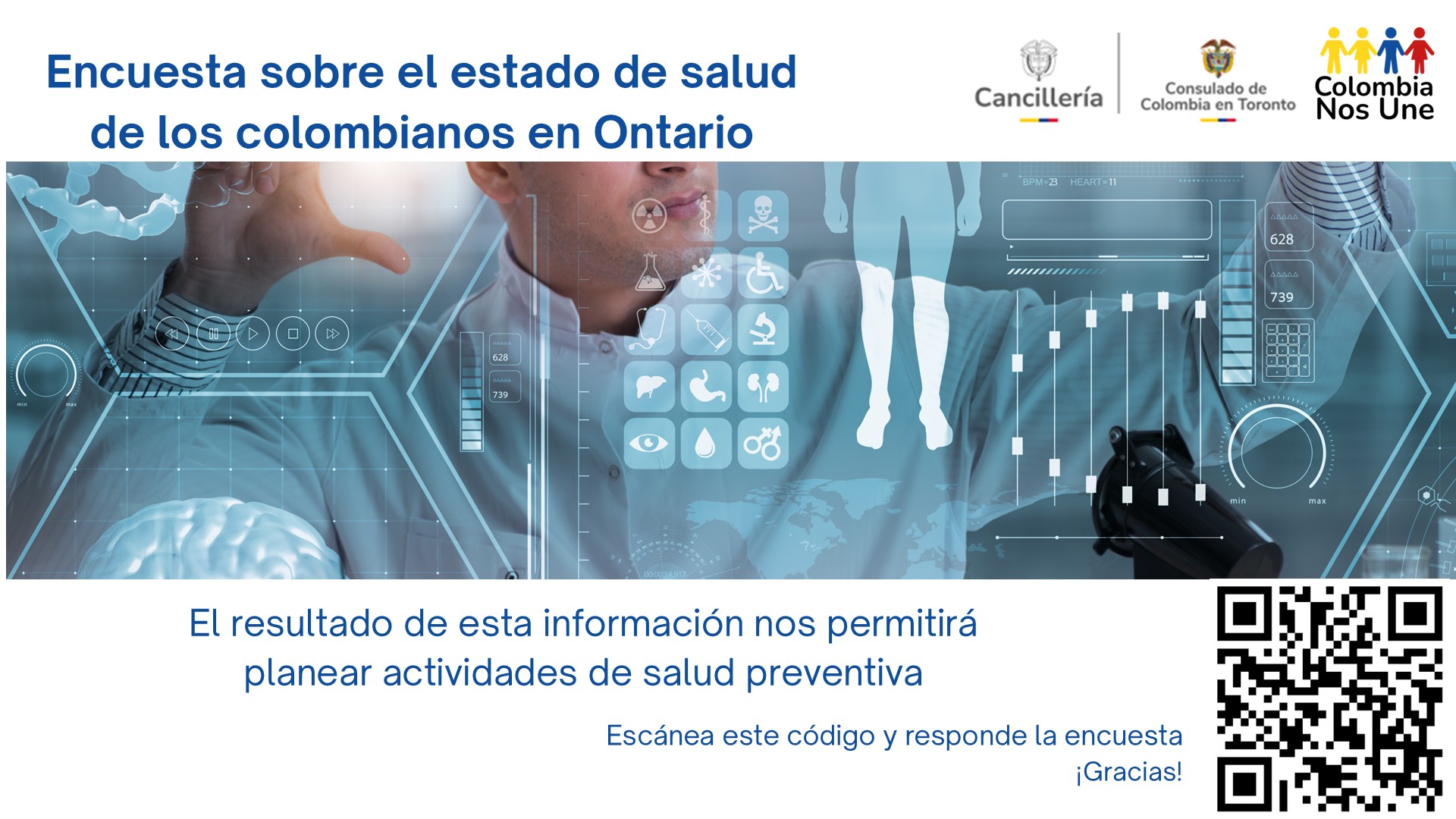 Encuesta sobre el estado de salud de los colombianos que viven en Ontario