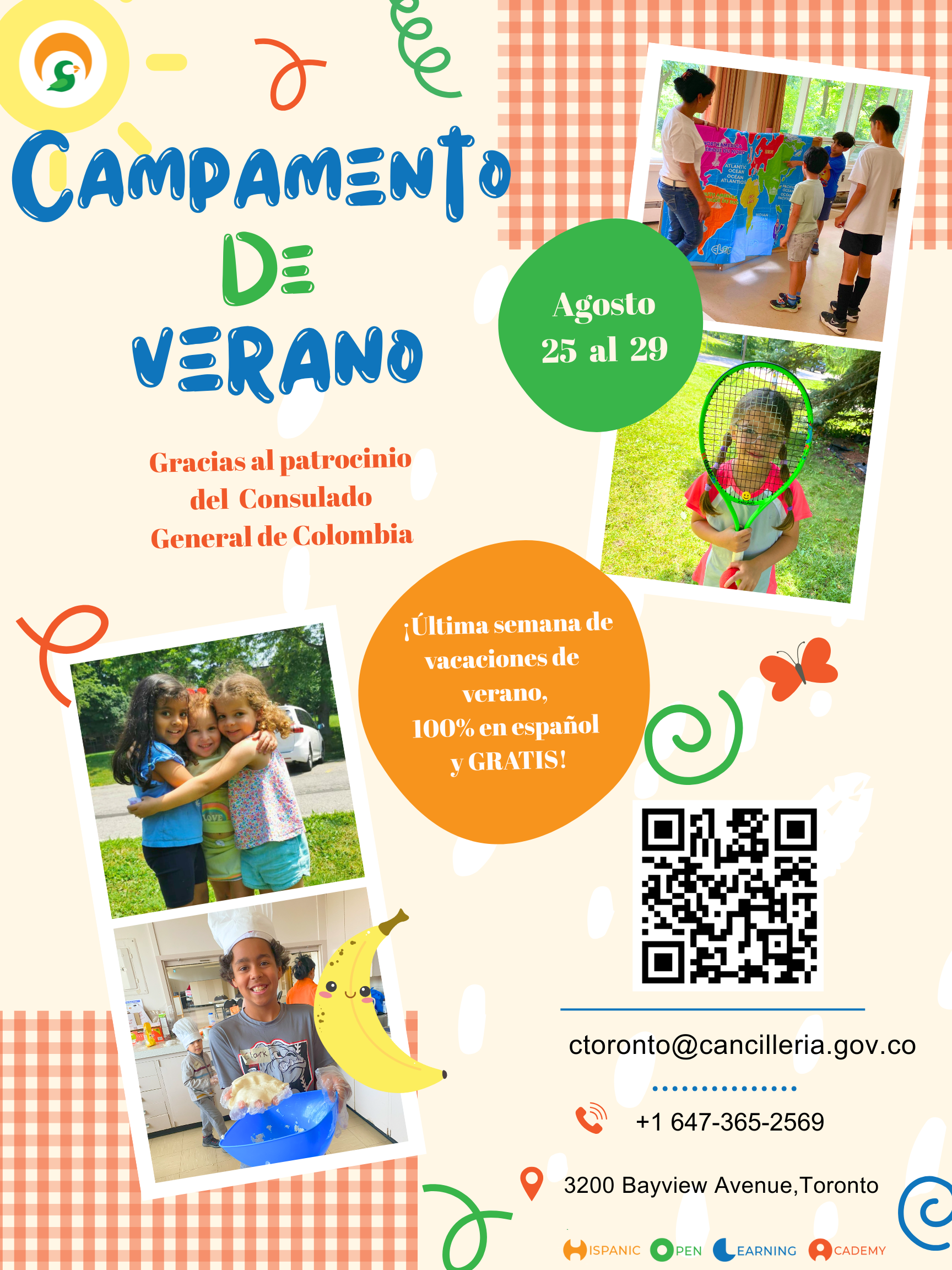 Flyer campamento de verano