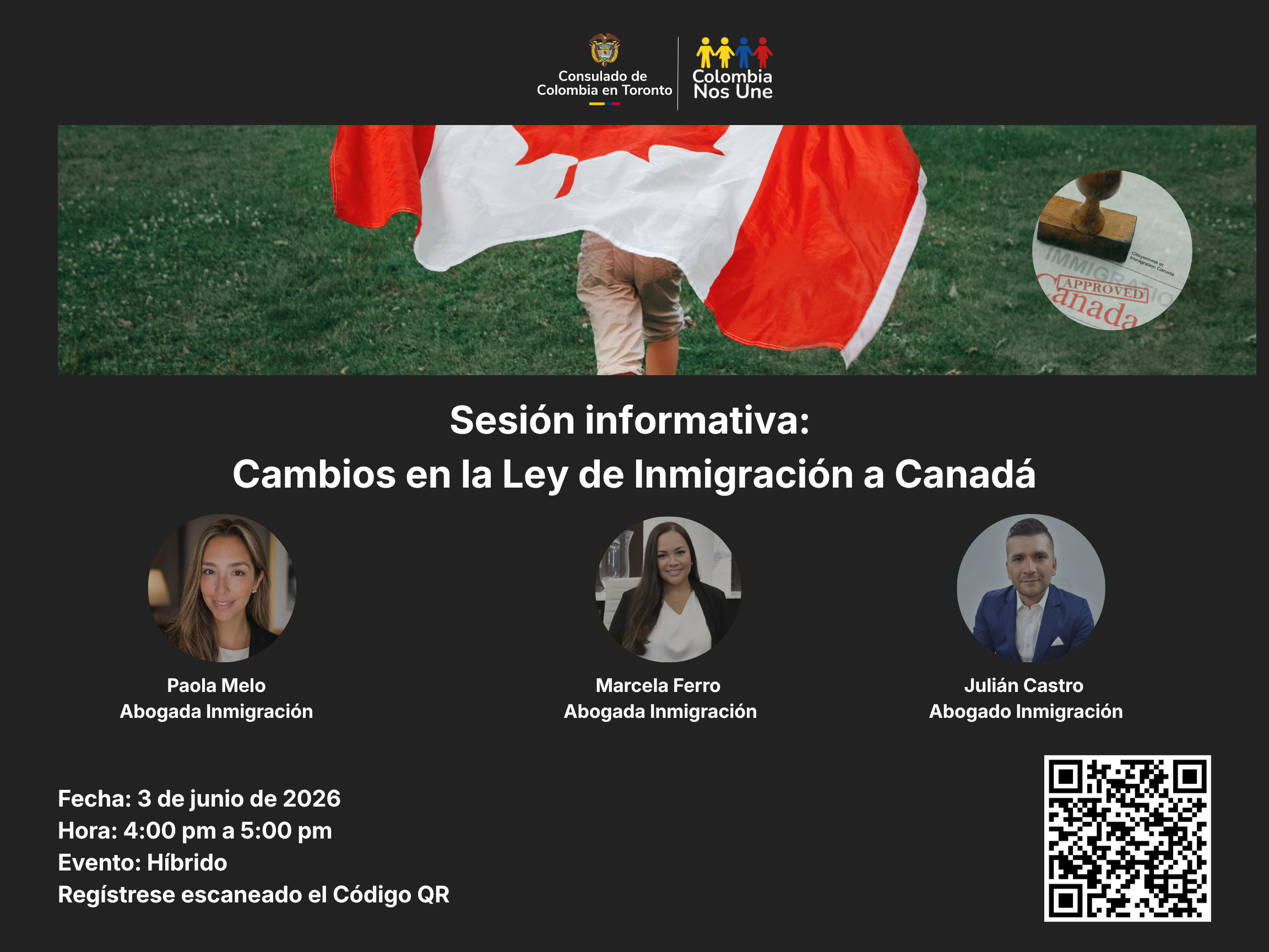 Sesión informativa. Cambios en la Ley de Inmigración a Canadá