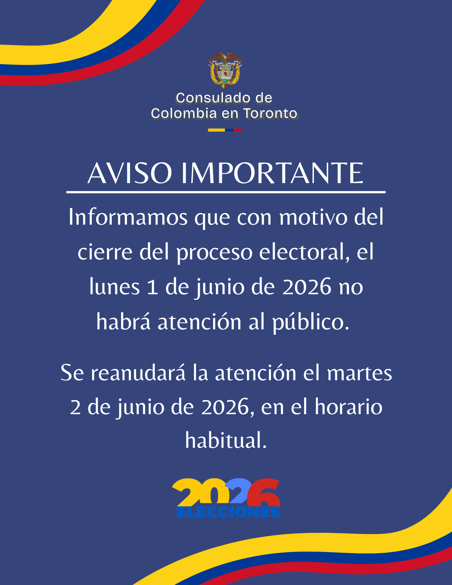 Aviso Importante