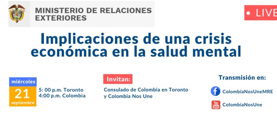 Facebook Live: Implicaciones de una crisis económica en la salud mental 