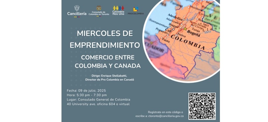 Miércoles de Emprendimiento: Comercio entre Colombia y Canadá