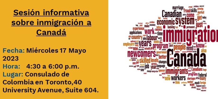 Sesión informativa sobre inmigración a Canadá en la sede del Consulado de Colombia en Toronto