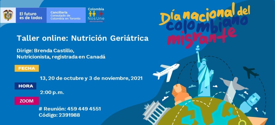 Taller online gratuito: Nutrición Geriátrica