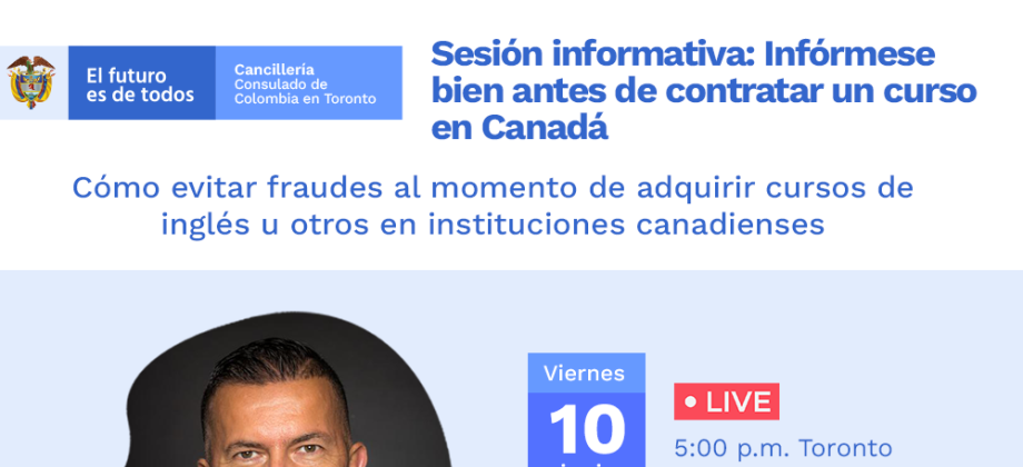 Sesión: infórmese bien antes de contratar un curso en Canadá