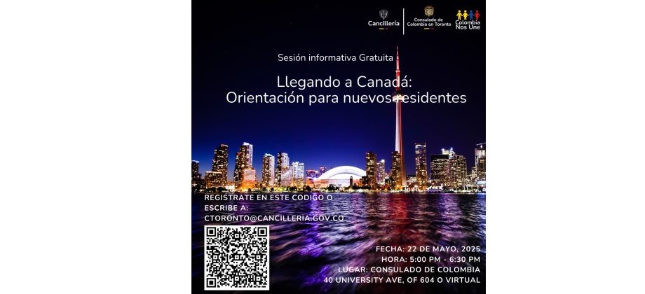 Sesión informativa Llegando a Canadá: Orientación para nuevos residentes