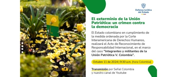 Cancillería invita acto público de reconocimiento por el caso “Integrantes y militantes de la UP vs. Colombia”