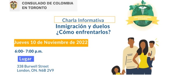 Charla para colombianos en London Inmigración y Duelos: ¿Cómo Enfrentarlos?  