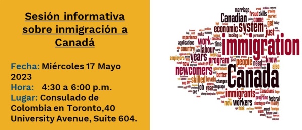 Sesión informativa sobre inmigración a Canadá en la sede del Consulado de Colombia en Toronto
