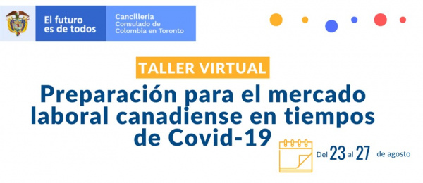 Taller Online Gratuito: Preparación para el mercado laboral canadiense en tiempos de Covid